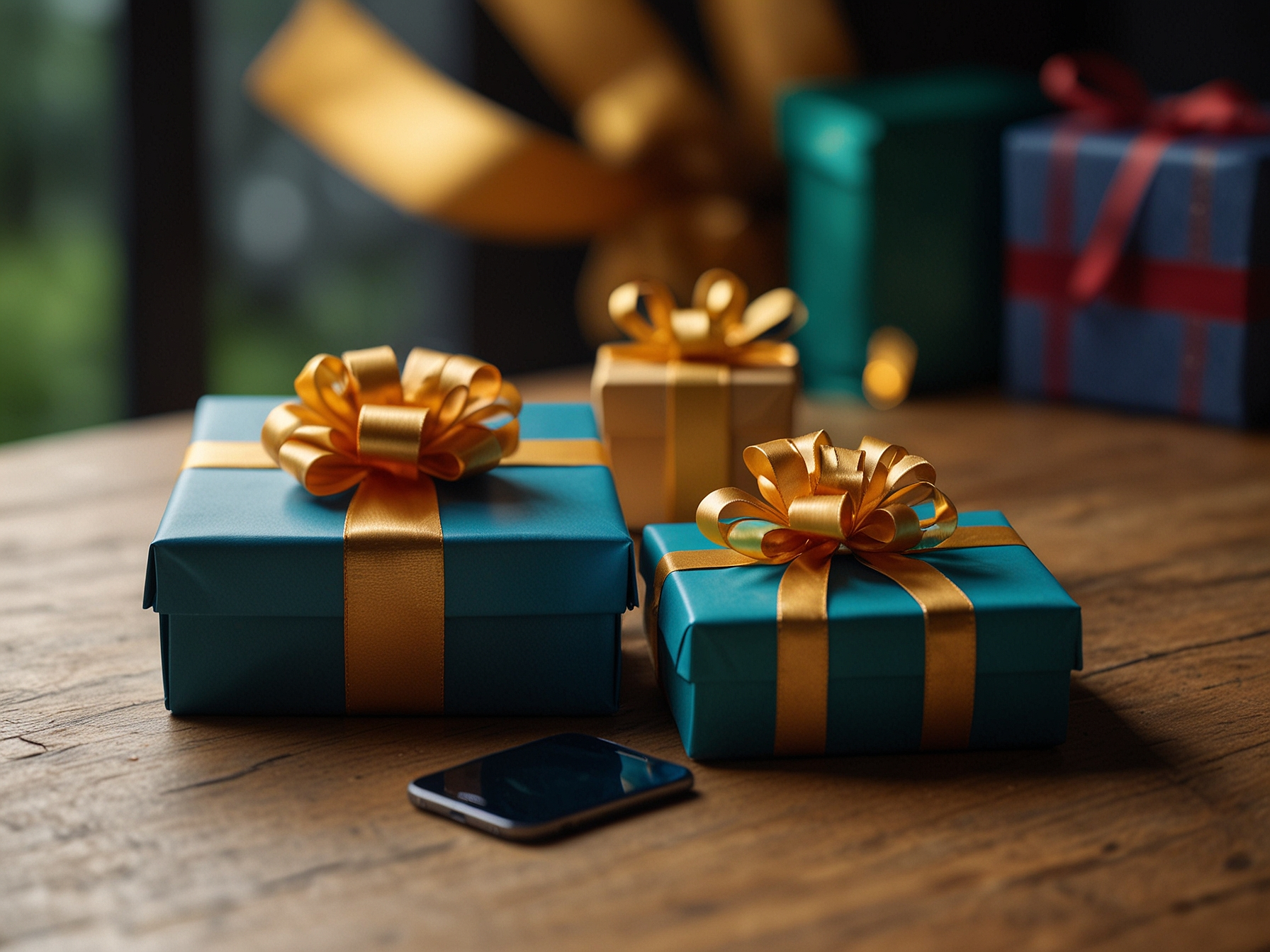 Gift box and mobile device